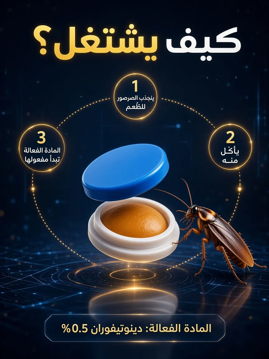 طُعم الصراصير اللاصق – 8 أقراص