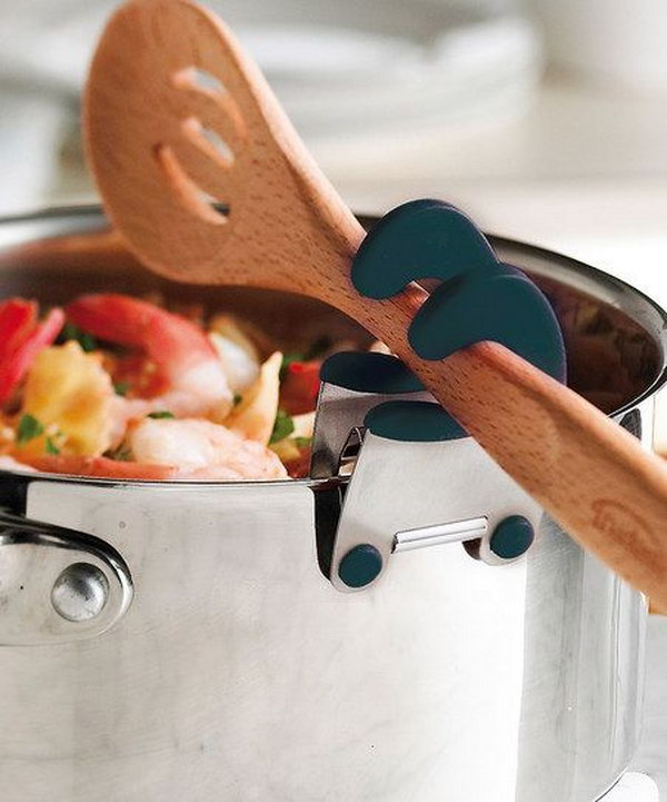 Soporte para cuchara de olla