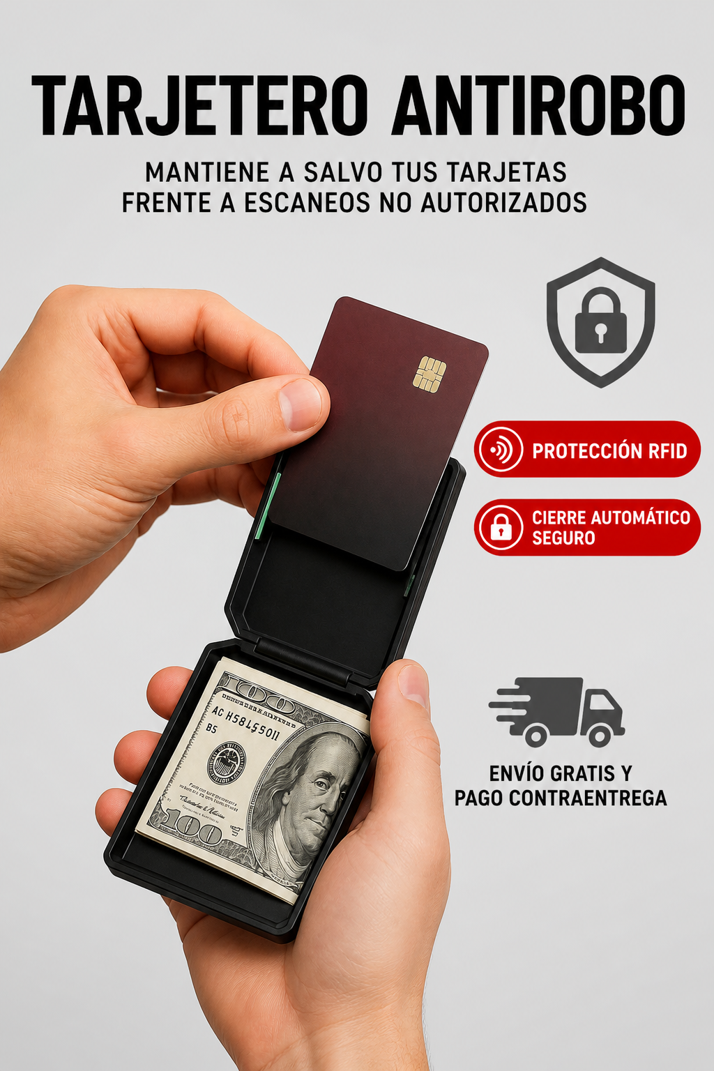 TARJETERO ANTIROBO Slim Mint