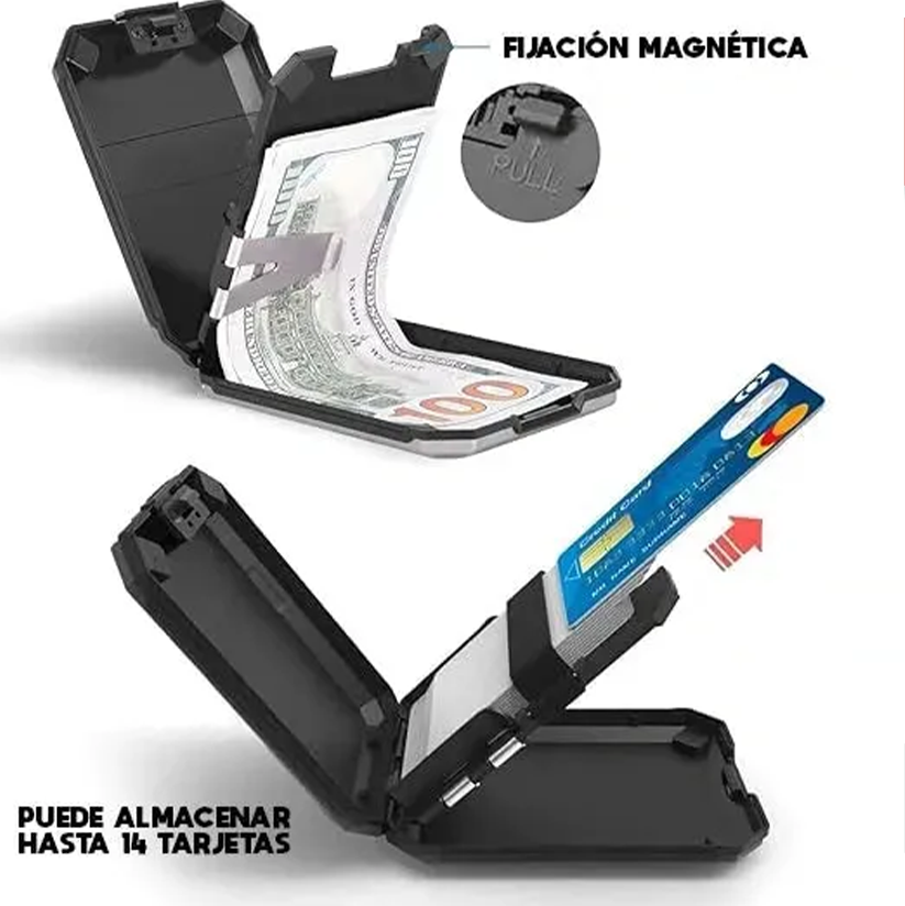 TARJETERO ANTIROBO Slim Mint