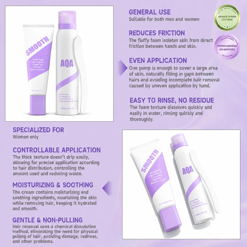 Crema depilatoria para piel sensible spray 140 ml